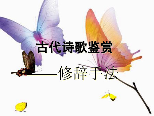 诗歌鉴赏表达技巧修辞手法PPT课件(原文)指导