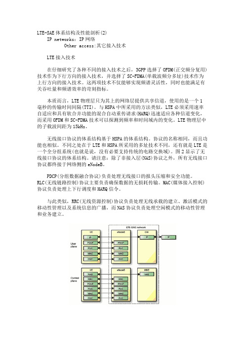 LTE-SAE体系结构及性能剖析(2)