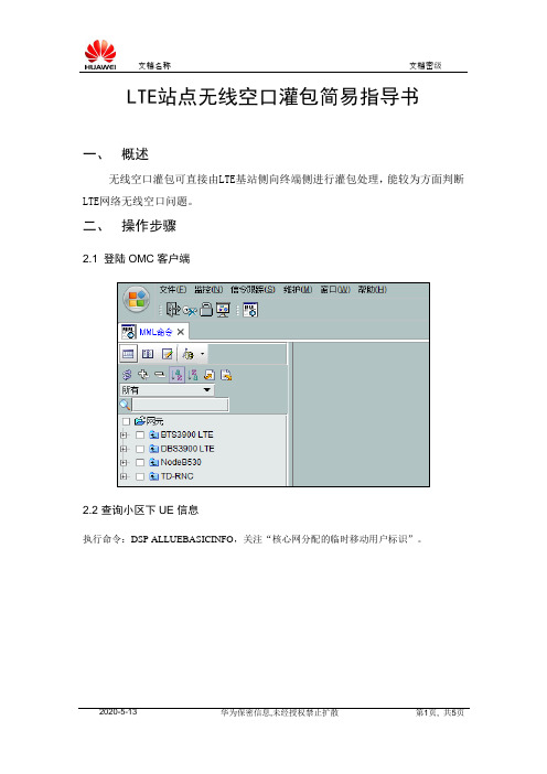 LTE站点无线空口灌包简易指导书(2)