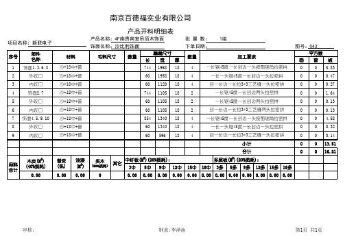 码单模板