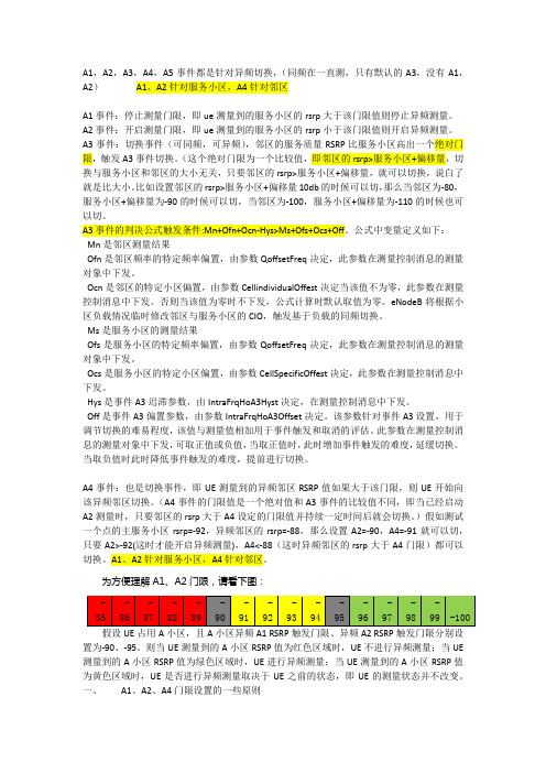 整理A1-A5切换事件