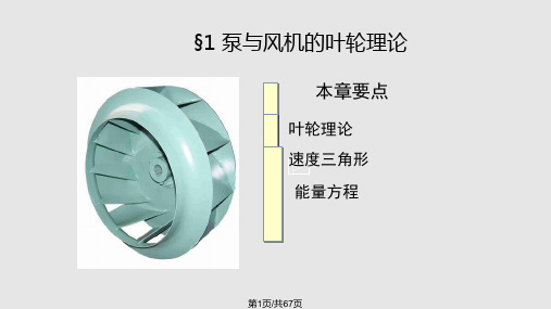 泵与风机2泵与风机叶轮理论PPT课件