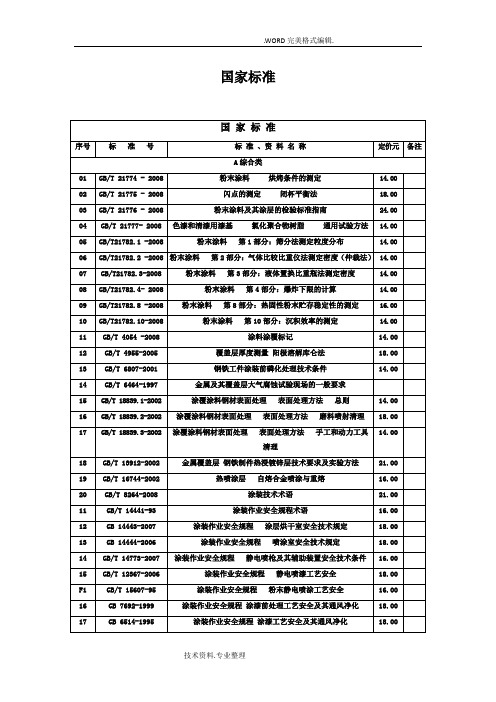 防腐国家标准