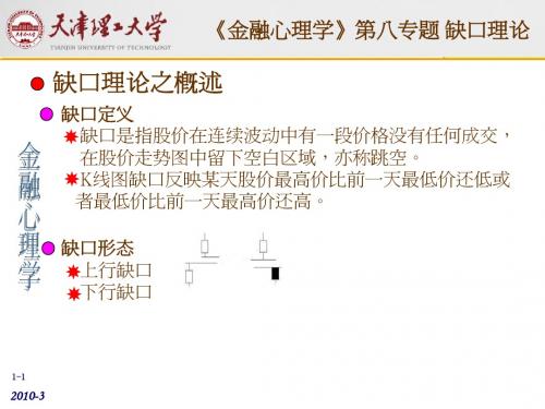 0-金融心理学-第八专题-缺口理论