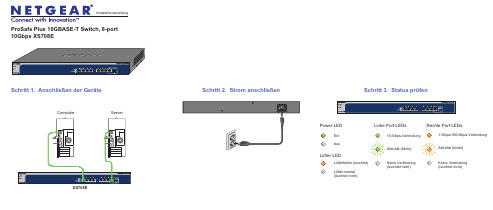 NETGEAR XS708E ProSafe Plus 10GBASE-T 8口10Gbps 网络开