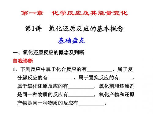 2011步步高大一轮复习讲义 第1章 第1讲汇总