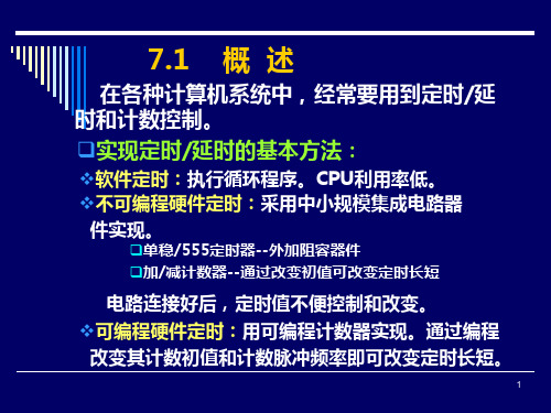 七章定时器计数器电路精品PPT课件