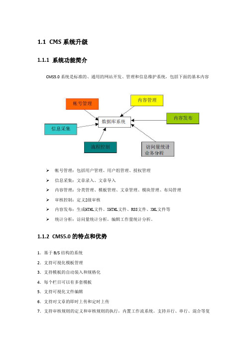 CMS5.0技术建议书