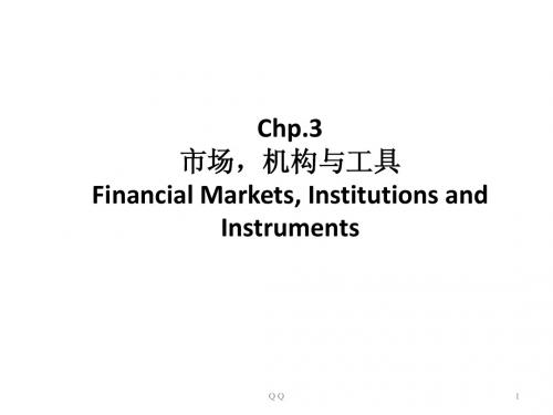 QQ MB Chp03 Markets Institutions Instruments