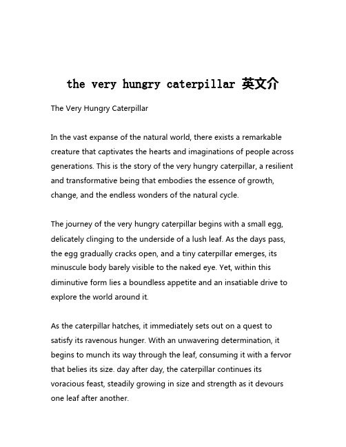 the very hungry caterpillar 英文介