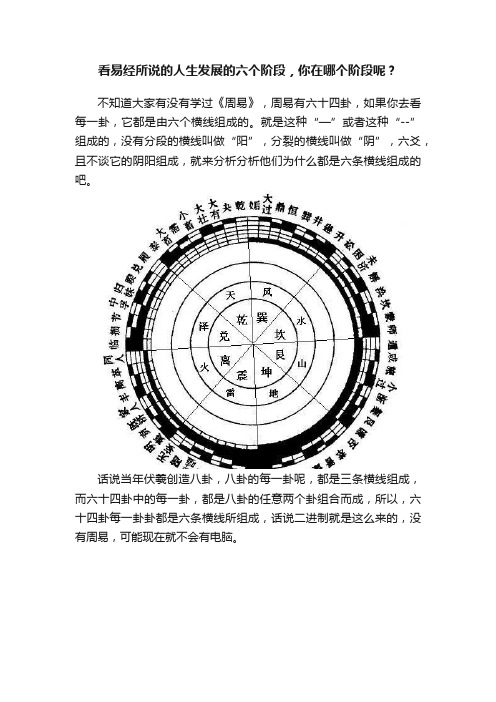 看易经所说的人生发展的六个阶段，你在哪个阶段呢？