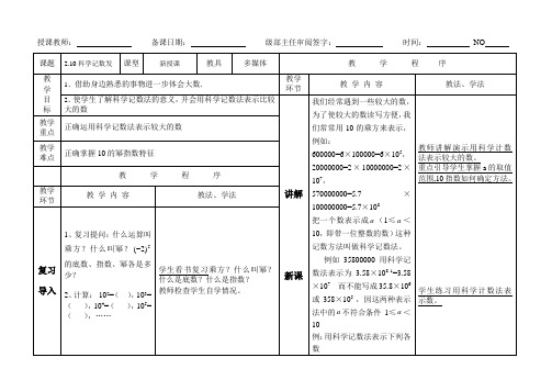 科学计数法