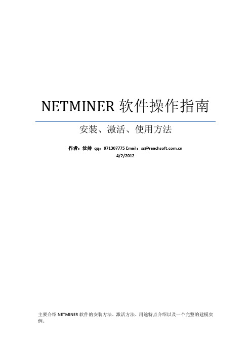 Netminer_操作指南