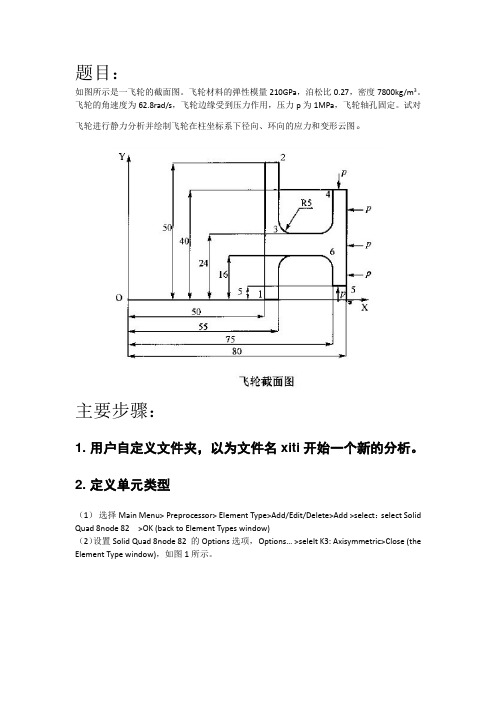 ANSYS有限元分析课程论文