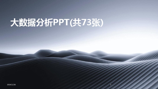 大数据分析PPT(共73张)