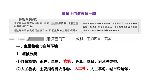 高三总复习地理课件 地球上的植被与土壤