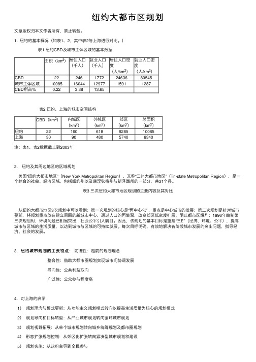 纽约大都市区规划