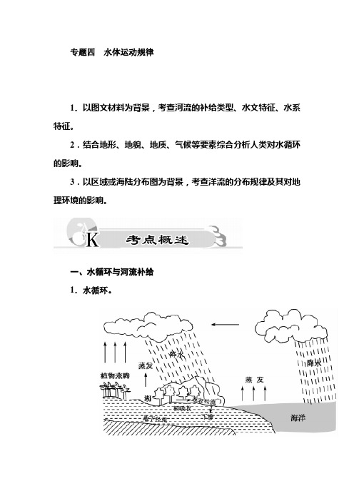 专题四   水体运动规律