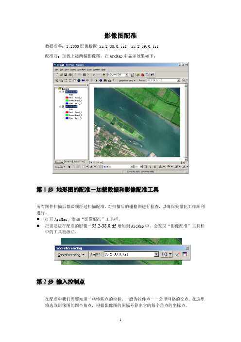 ArcMap中影像图配准