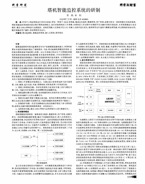 塔机智能监控系统的研制