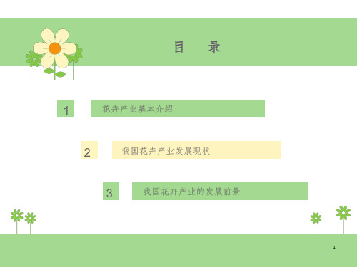 花卉产业介绍PPT演示课件