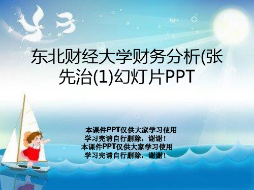 东北财经大学财务分析(张先治(1)幻灯片PPT