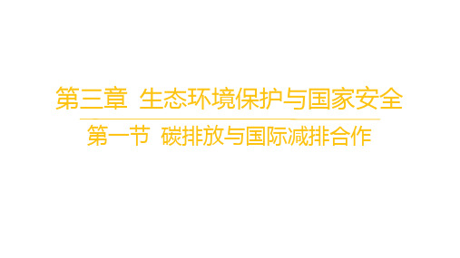 湘教版高中地理选择性必修3资源、环境与国家安全 第三章 第一节 碳排放与国际减排合作 (3)