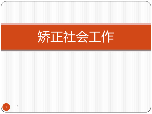 《矫正社会工作》PPT课件