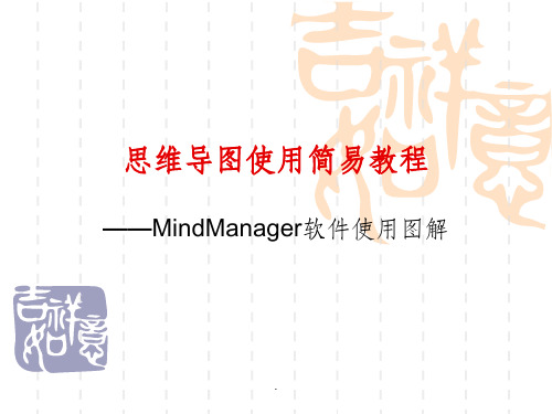 【教程】思维导图使用简易教程 MindManger软件使用图解