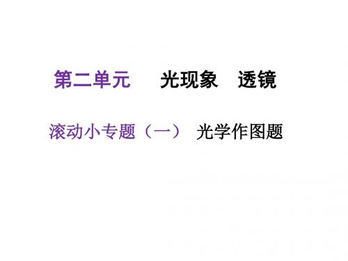 2018届河北版中考物理总复习授课课件：滚动小专题(一)——光学作图题 (共17张PPT)