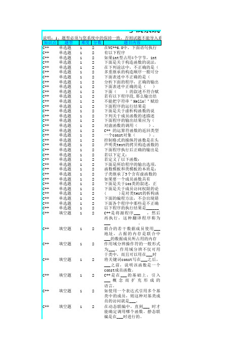 东软试题_C++01