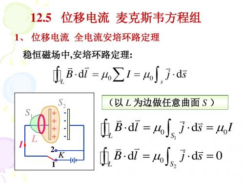 位移电流 麦克斯韦方程组