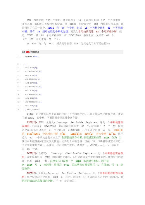 STM32 中断优先级理解