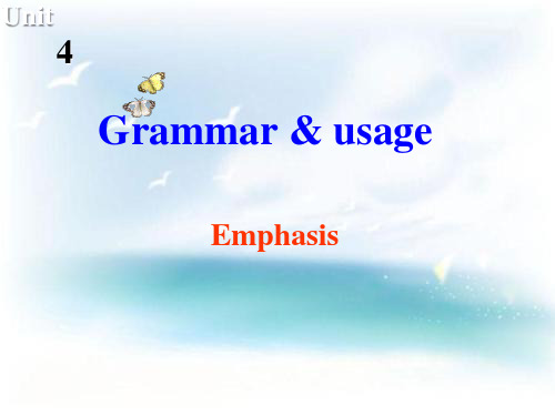 译林牛津版高中英语M8 Unit 4---grammar emphasis 教学课件 (共37张PPT)