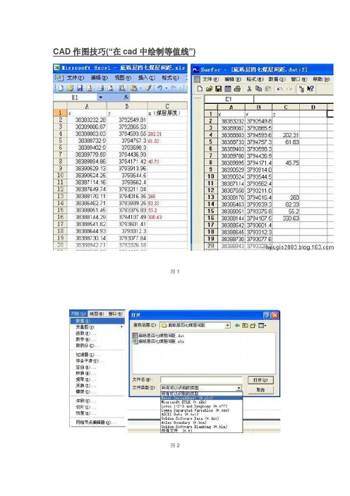 cad绘制等值线