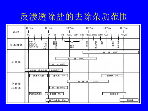 反渗透系统用药剂及运行管理