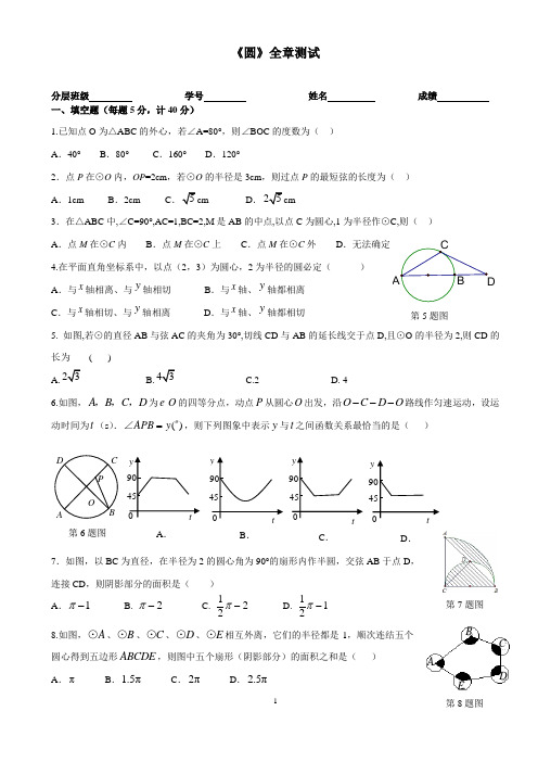 《圆》章节测试