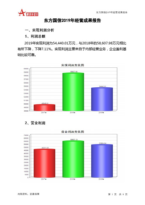 东方国信2019年经营成果报告