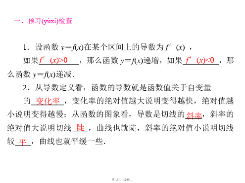 利用导数研究函数的单调性说课材料