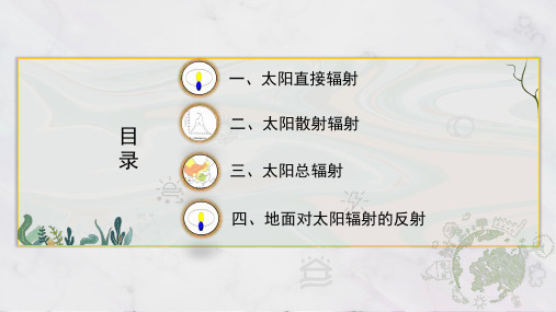 122.2.2到达地面的太阳辐射