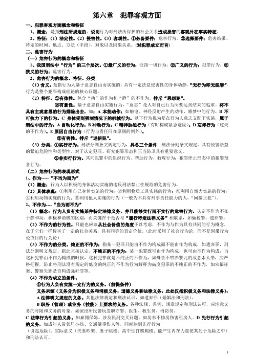 第六章  犯罪客观方面