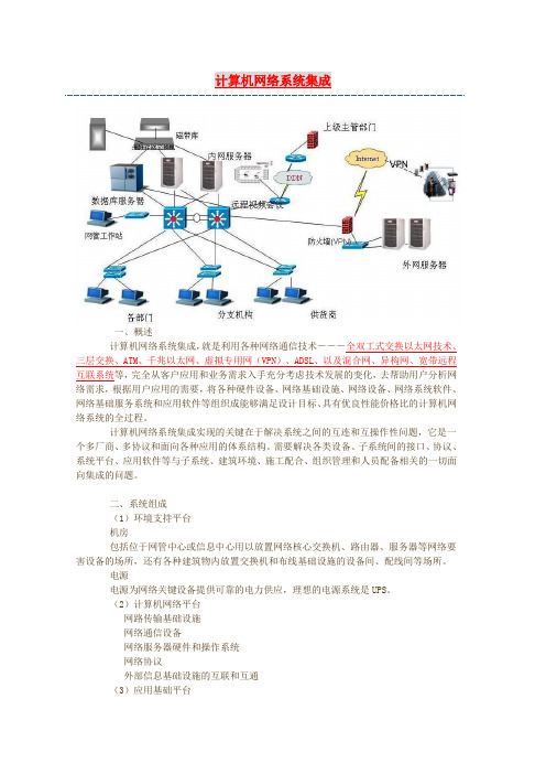 计算机网络系统集成