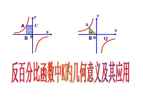 反比例函数中K的几何意义及其应用复习课名师公开课获奖课件百校联赛一等奖课件