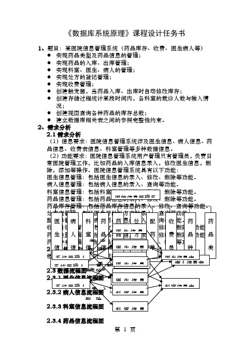 医院信息管理系统报告