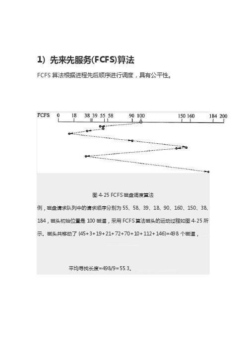 磁盘调度算法[试题]