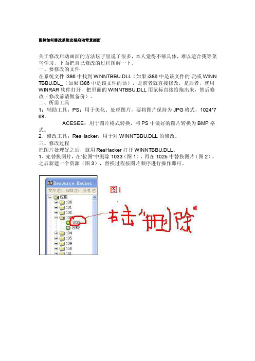 图解如何修改系统安装启动背景画面