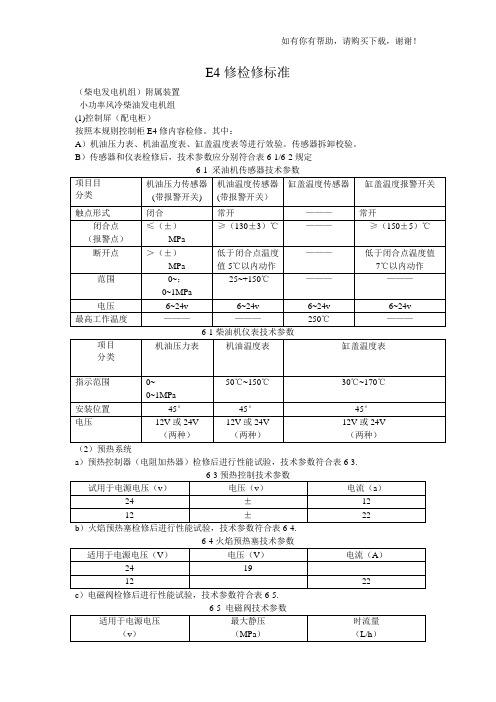 铁路客车电气装置E4检修规则(doc 39页)