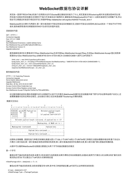 WebSocket数据包协议详解