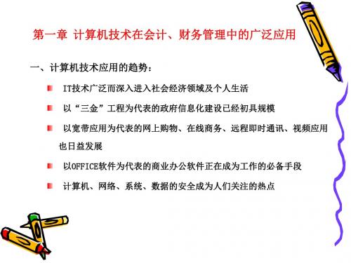 第一章计算机技术在会计、财务管理中的应用