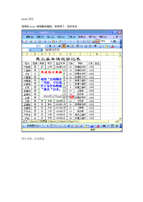 EXCEL熟练操作技巧(动画)